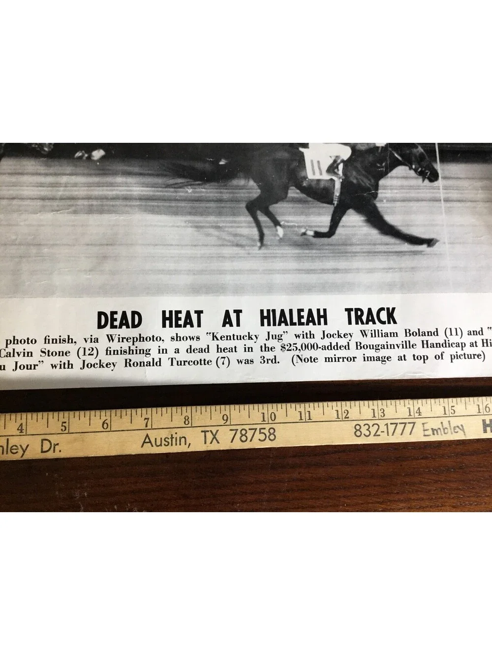 Illustrated Current News Hialeah Track Kentucky Jug Lord Date Jour Horse racing